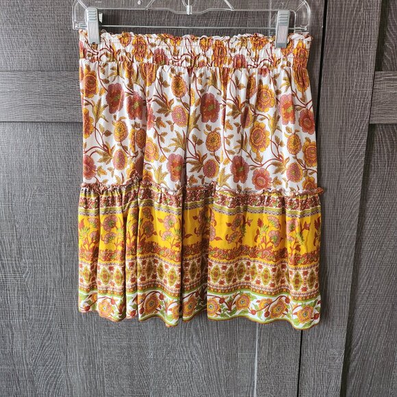 NEW Boho Floral Print Ruffle Skirt Size Various - Picture 2 of 7